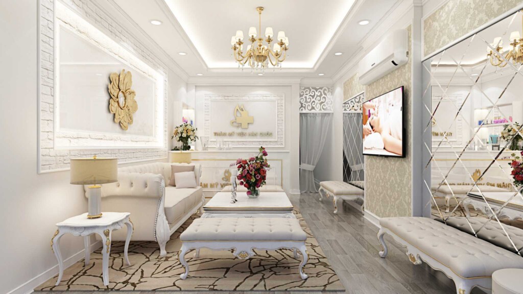 Trang trí phòng spa nhỏ đẹp tại Đà Nẵng – Giải pháp tối ưu không gian và thẩm mỹ 2026 1 trang trí phòng spa nhỏ đẹp