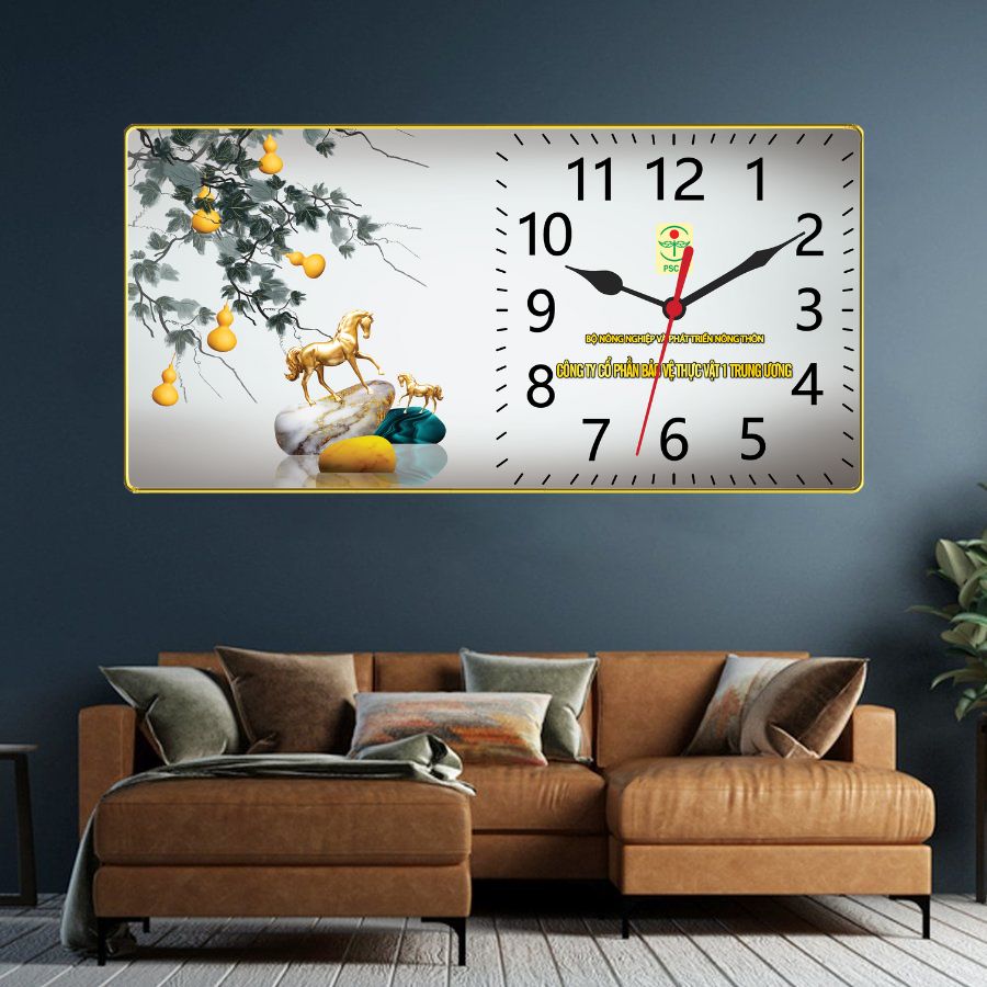 In tranh đồng hồ làm quà tặng doanh nghiệp tại Hà Nội – Giải pháp quà tặng tinh tế, bền vững 6 tranh dong ho trang guong in theo yeu cau cap ngua vang.html