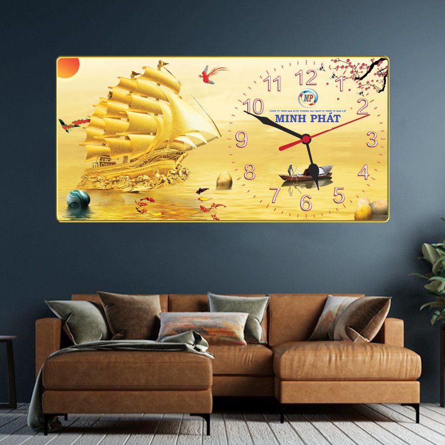 In tranh đồng hồ làm quà tặng doanh nghiệp tại Hà Nội – Giải pháp quà tặng tinh tế, bền vững 5 tranh dong ho trang guong in theo yeu cau thuan buom xuoi gio.html