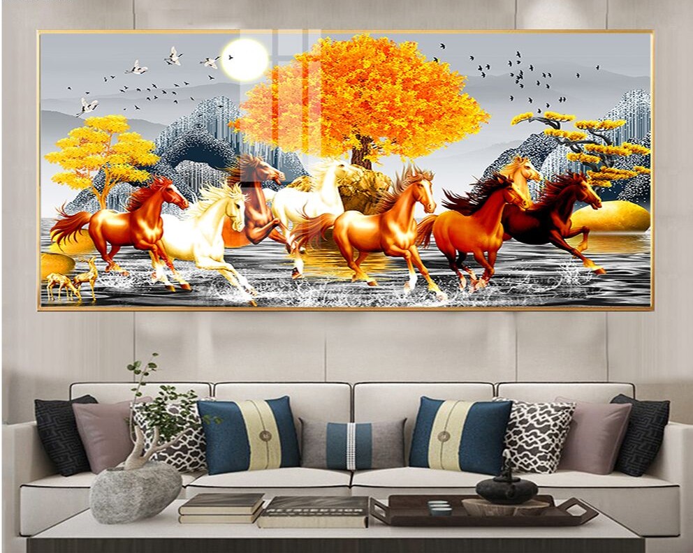 Tranh Tết Ngựa Tráng Gương 2026 Đà Nẵng – Xu Hướng Trang Trí Được Ưa Chuộng 2 Tranh Tết ngựa tráng gương 2026 Đà Nẵng