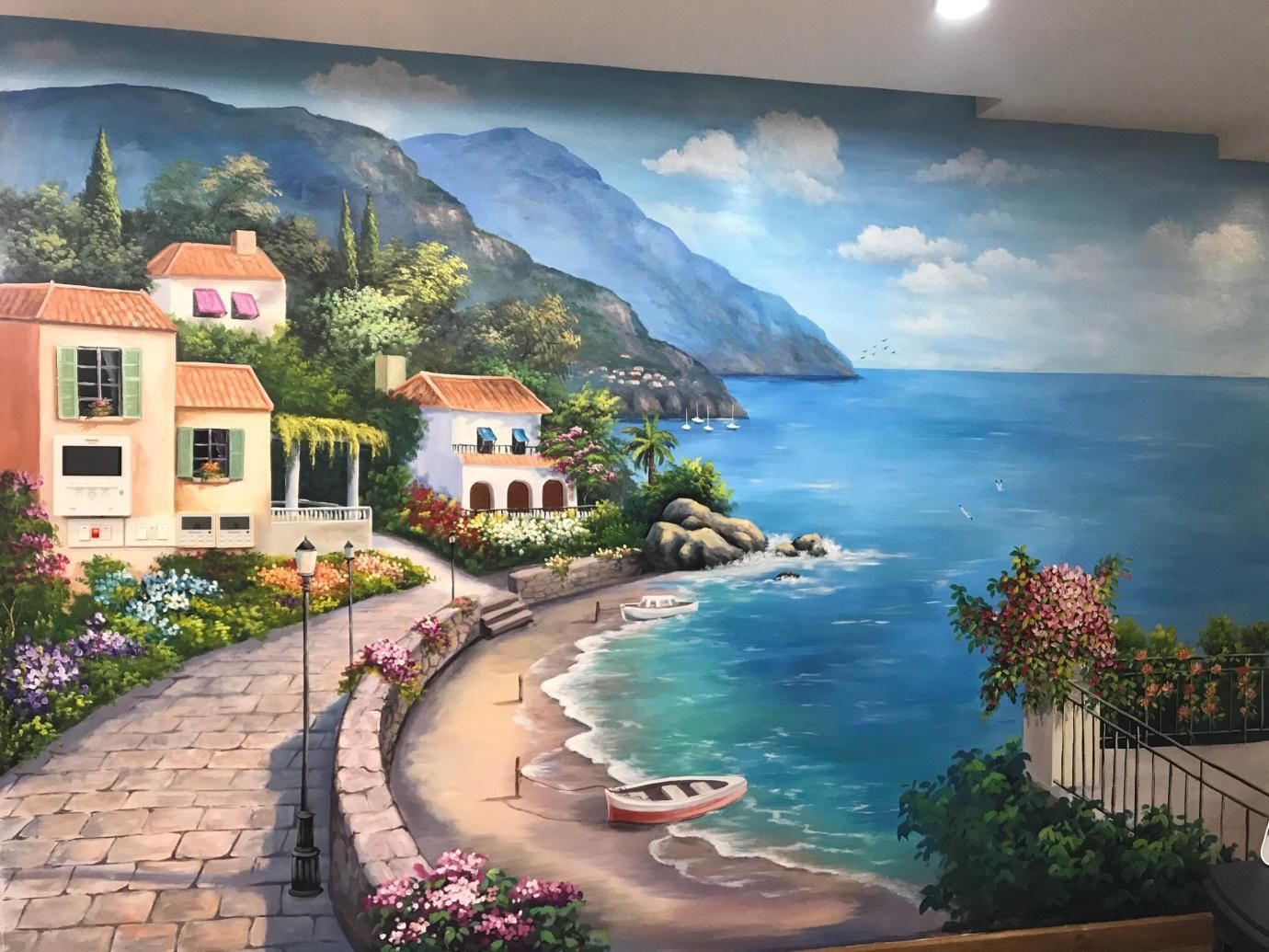 Vẽ tranh tường theo yêu cầu đẹp nhất Hội An