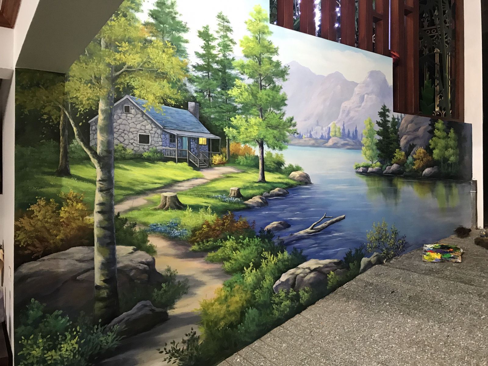 vẽ tranh tường theo yêu cầu đẹp nhất Hội An