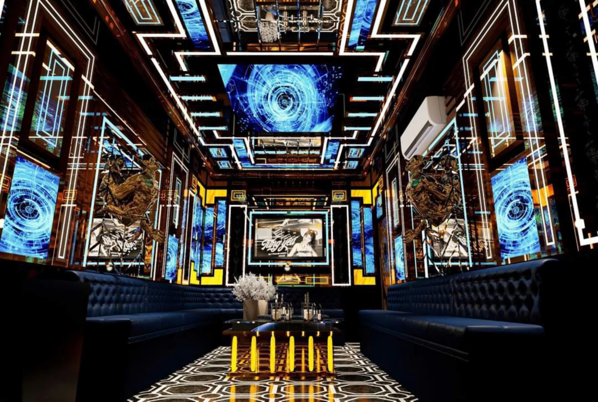 xu hướng thiết kế nội thất karaoke Huế hiện đại