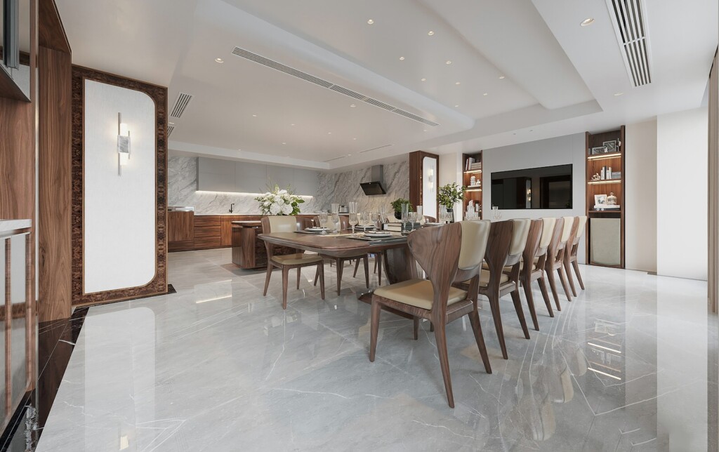 Thi công gỗ óc chó nội thất