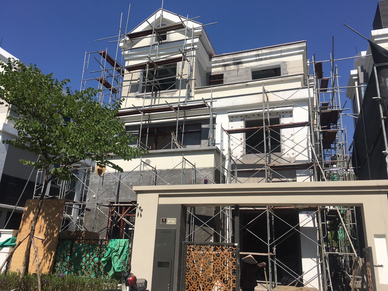 thi công nhà trong phố Tp Hồ Chí Minh - phần thô