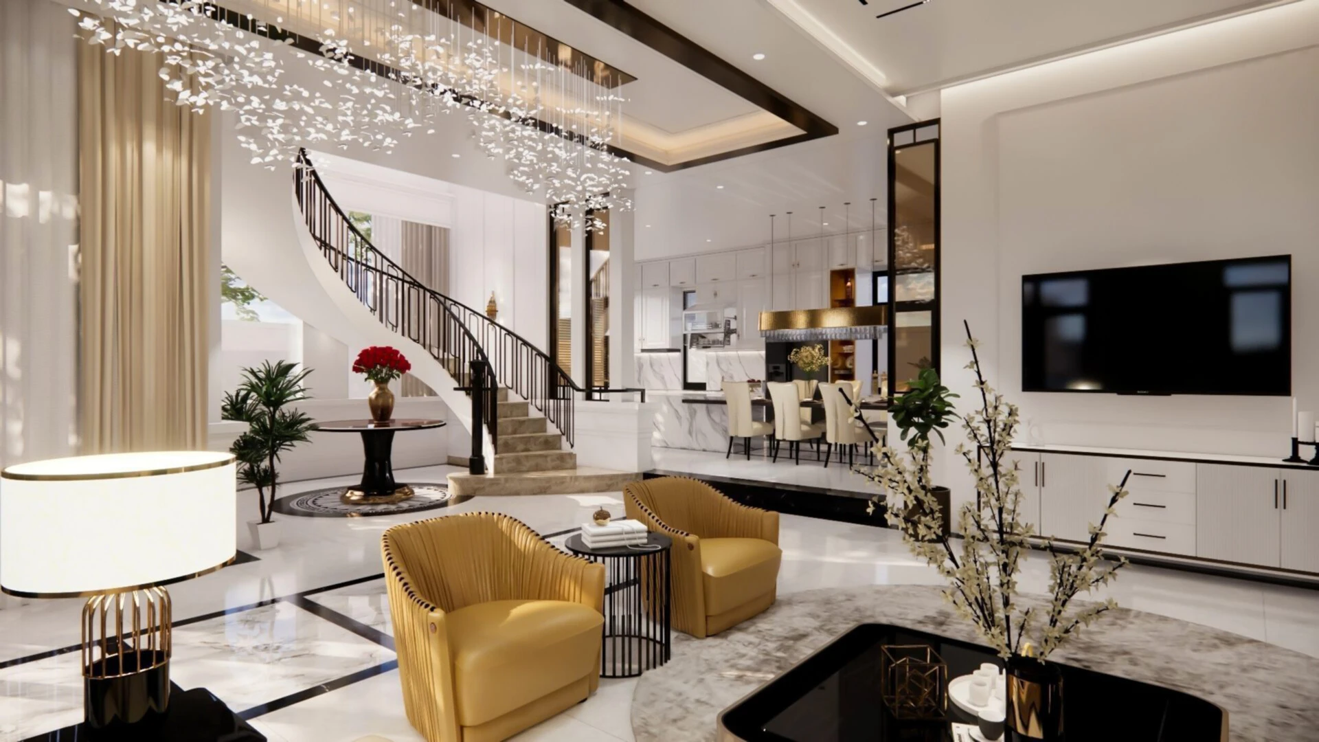 thi công nội thất biệt thự