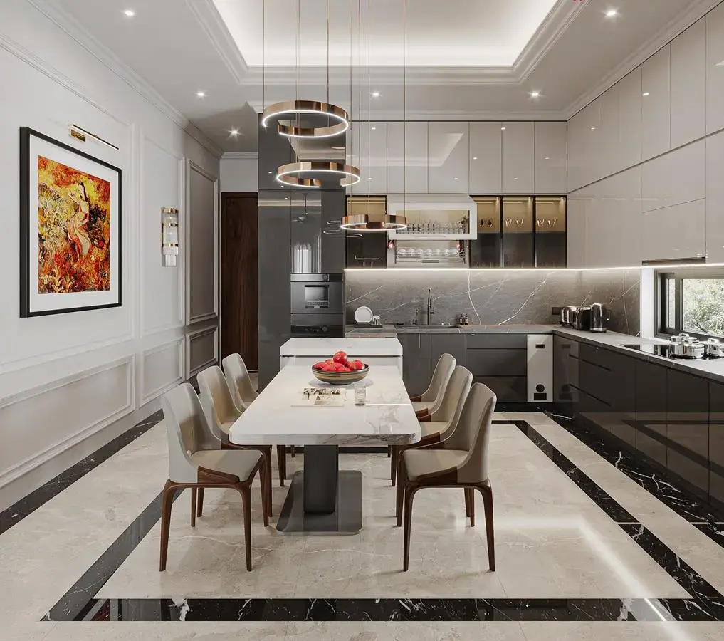 Thi công nội thất nhà ống ở Quảng Bình 2026 đẹp tối ưu không gian và chi phí cùng Oha Decor 3 Giải pháp tối ưu không gian khi thi công nhà ống