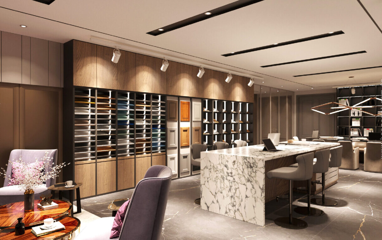 Thi Công Nội Thất Showroom Đà Nẵng Chuyên Nghiệp – Giải Pháp Trưng Bày Hiệu Quả Từ Oha Decor 2 Thi công nội thất showroom Đà Nẵng