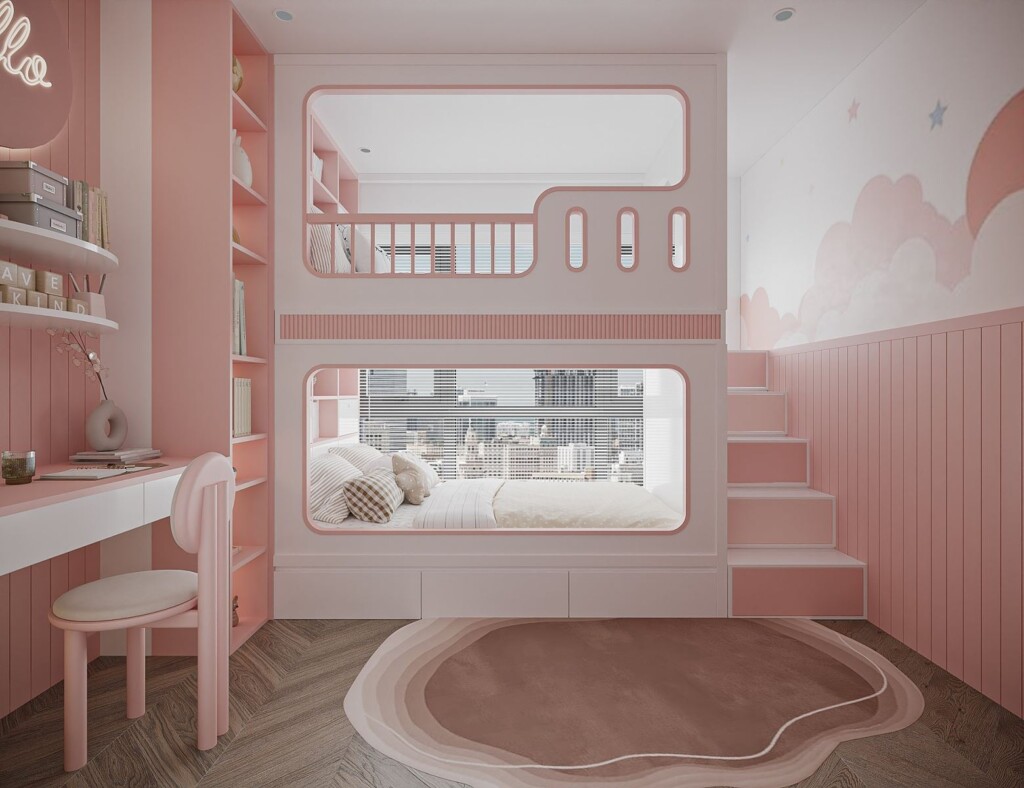 7 bí quyết thi công thiết kế phòng ngủ 2 tầng Quảng Bình đẹp bền tối ưu chi phí 1 Thi công thiết kế phòng ngủ 2 tầng Quảng Bình