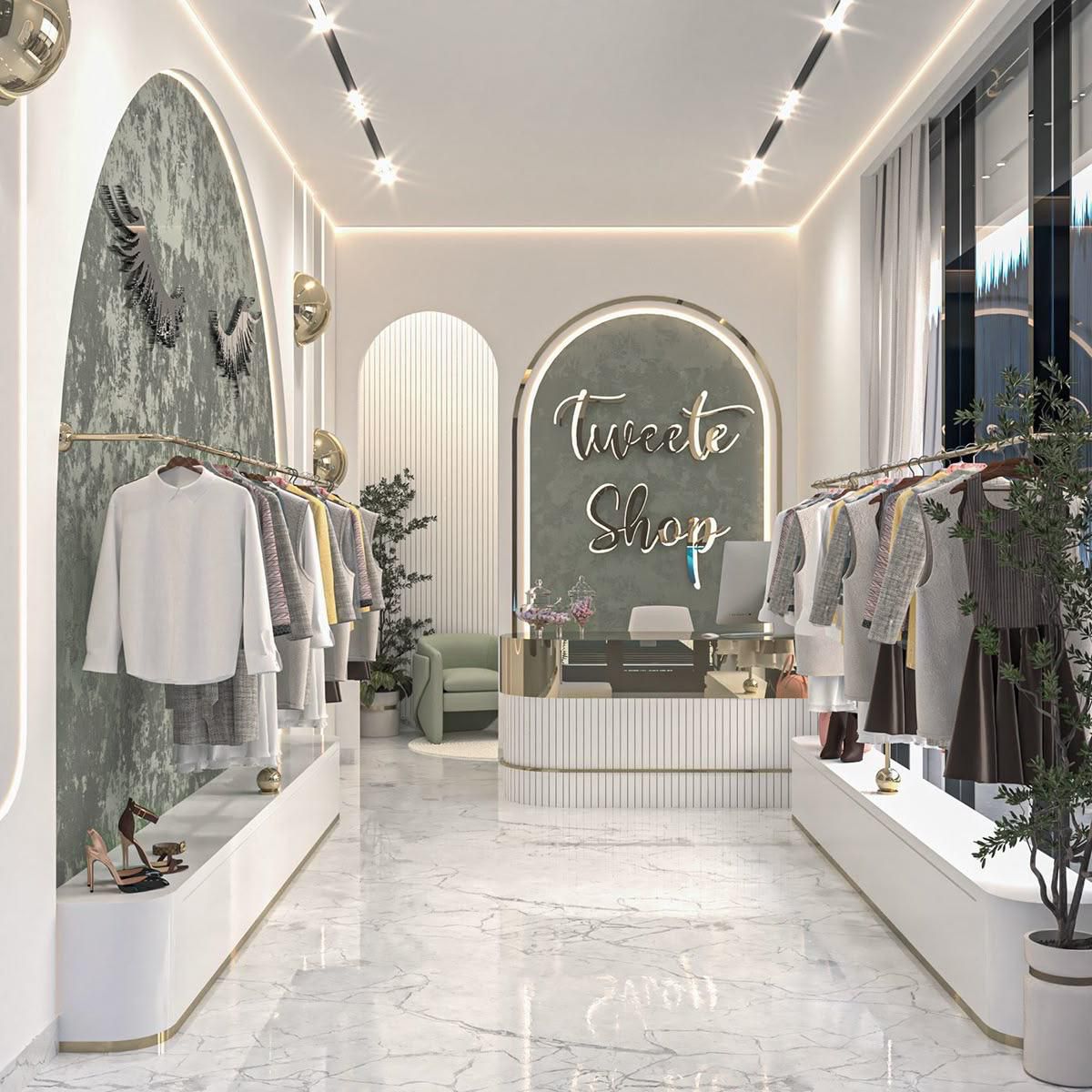 Thiết kế thi công shop thời trang Huế
