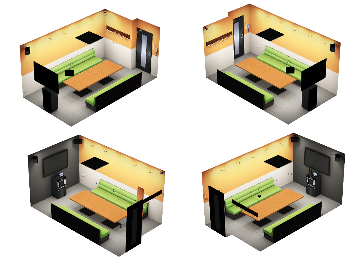 Thiết kế thi công quán karaoke box Đà Nẵng phối cảnh 3D hiện đại