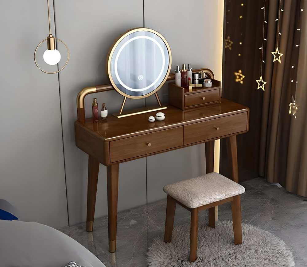 bàn trang điểm gỗ tự nhiên thiết kế hiện đại nổi bật tại Đà Nẵng