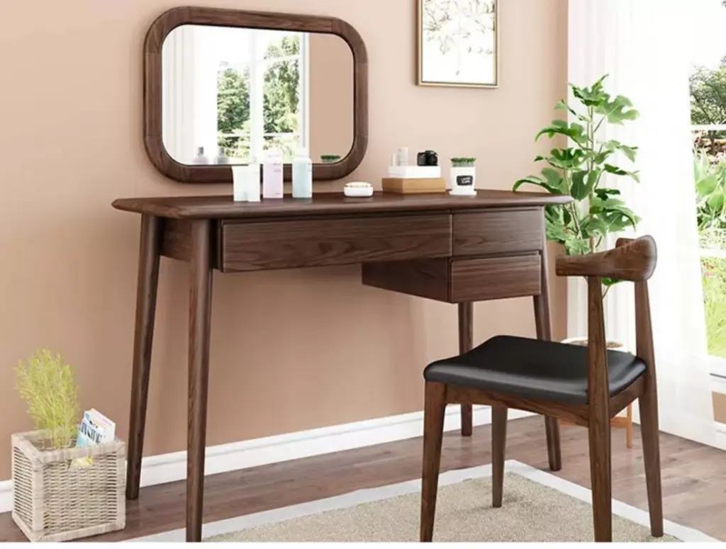 bàn trang điểm gỗ tự nhiên thiết kế hiện đại nổi bật tại Đà Nẵng
