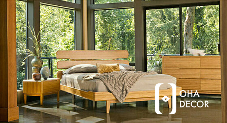 Giường gỗ Bắc Âu