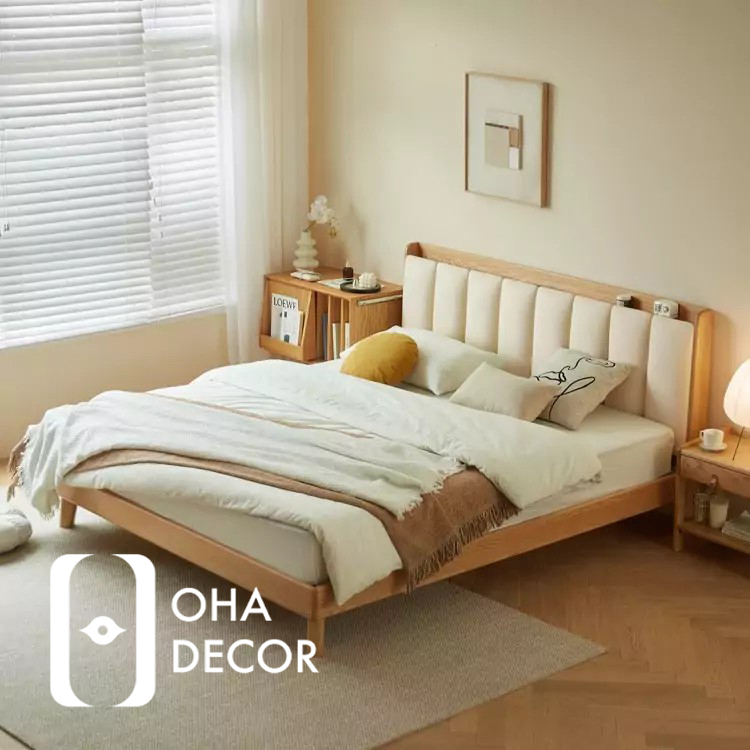 Top 10 Mẫu Giường Gỗ Hiện Đại Tối Giản Được Yêu Thích Nhất 2025 Tại Hà Nội 4 Giường gỗ hiện đại