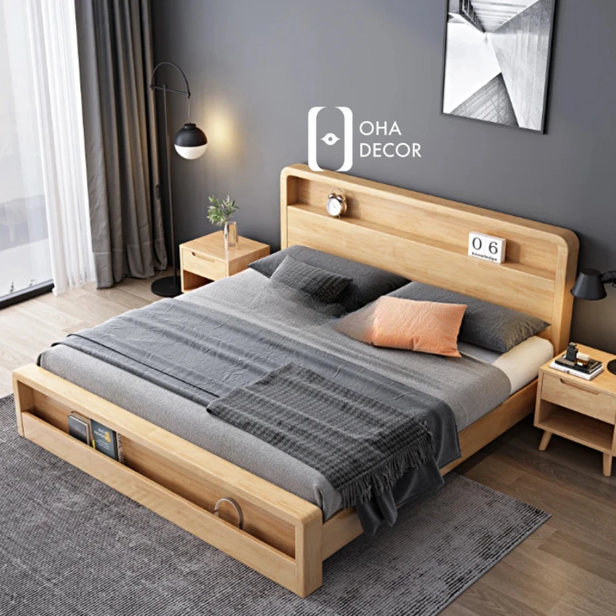Giường gỗ hiện đại Hà Nội