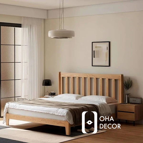 Giường gỗ kiểu Hàn