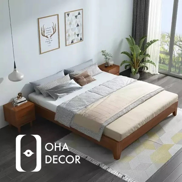 Giường gỗ kiểu Hàn