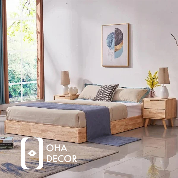 Giường gỗ kiểu Hàn