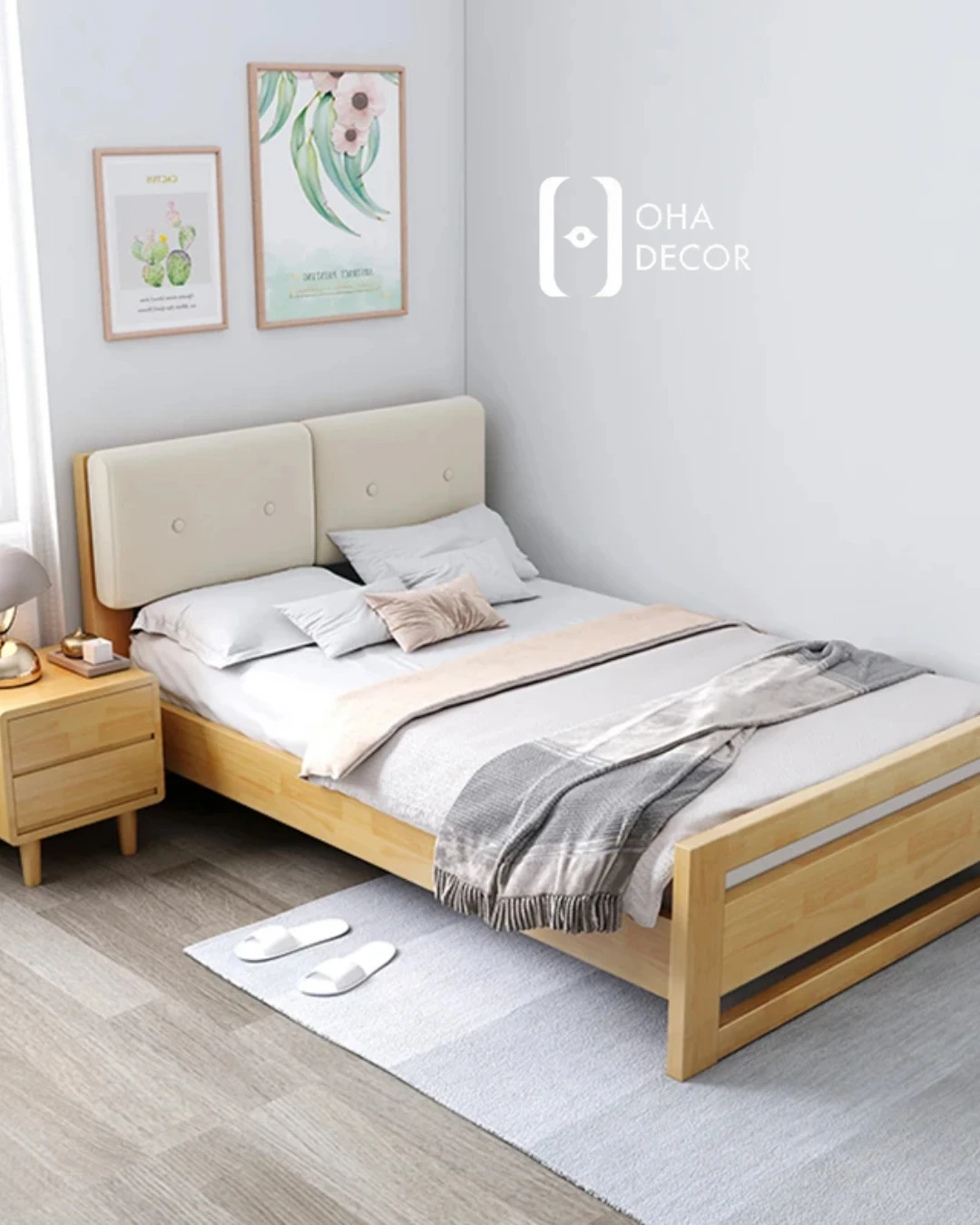 Giường gỗ sang trọng Quảng Bình