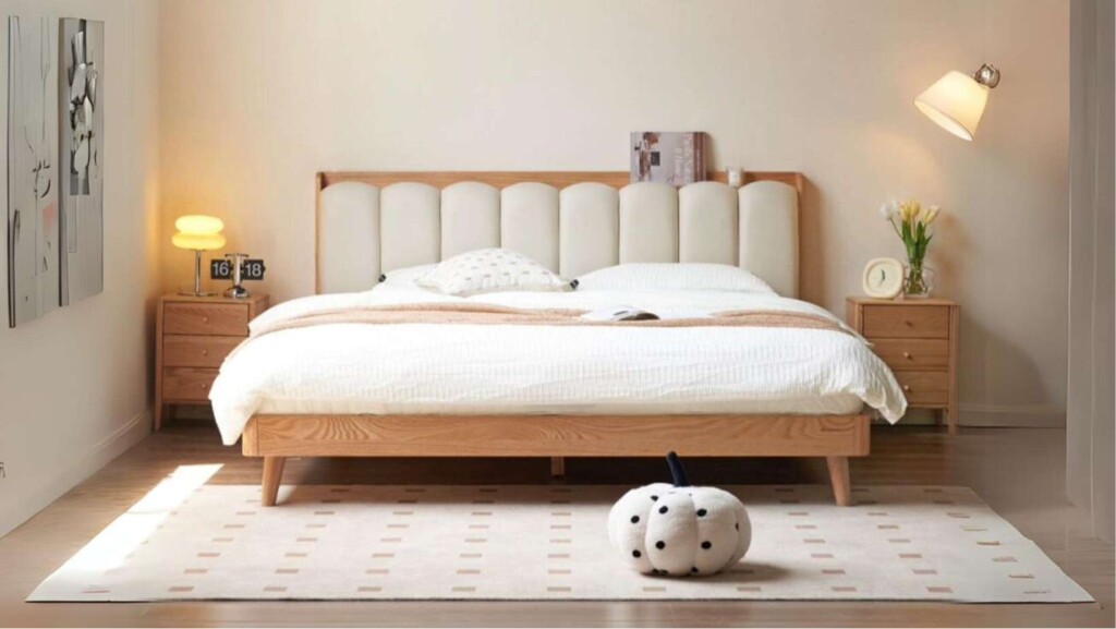 Giường ngủ gỗ tự nhiên phong cách hàn quốc tại Hà Nội - xu hướng nội thất 2026 4 Giường ngủ gỗ tự nhiên phong cách hàn quốc Hà Nội