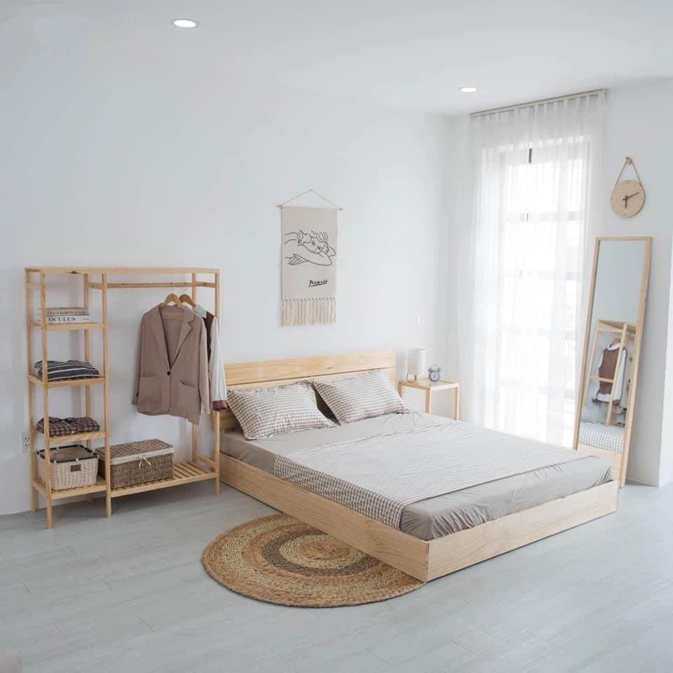 Giường ngủ gỗ tự nhiên phong cách hàn quốc tại Hà Nội - xu hướng nội thất 2026 3 Giường ngủ gỗ tự nhiên phong cách hàn quốc Hà Nội