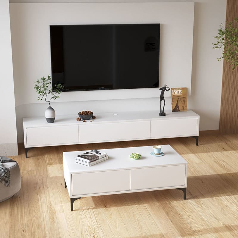 Kệ tivi gỗ tự nhiên sàn thiết kế hiện đại