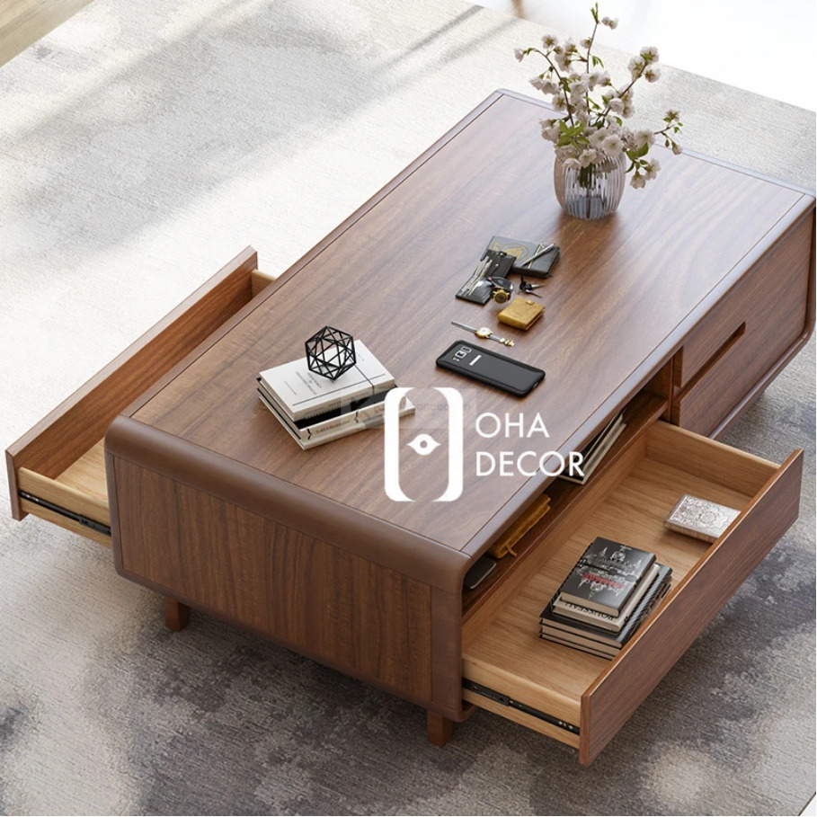 Kệ tivi gỗ tự nhiên thiết kế thanh lịch HCM