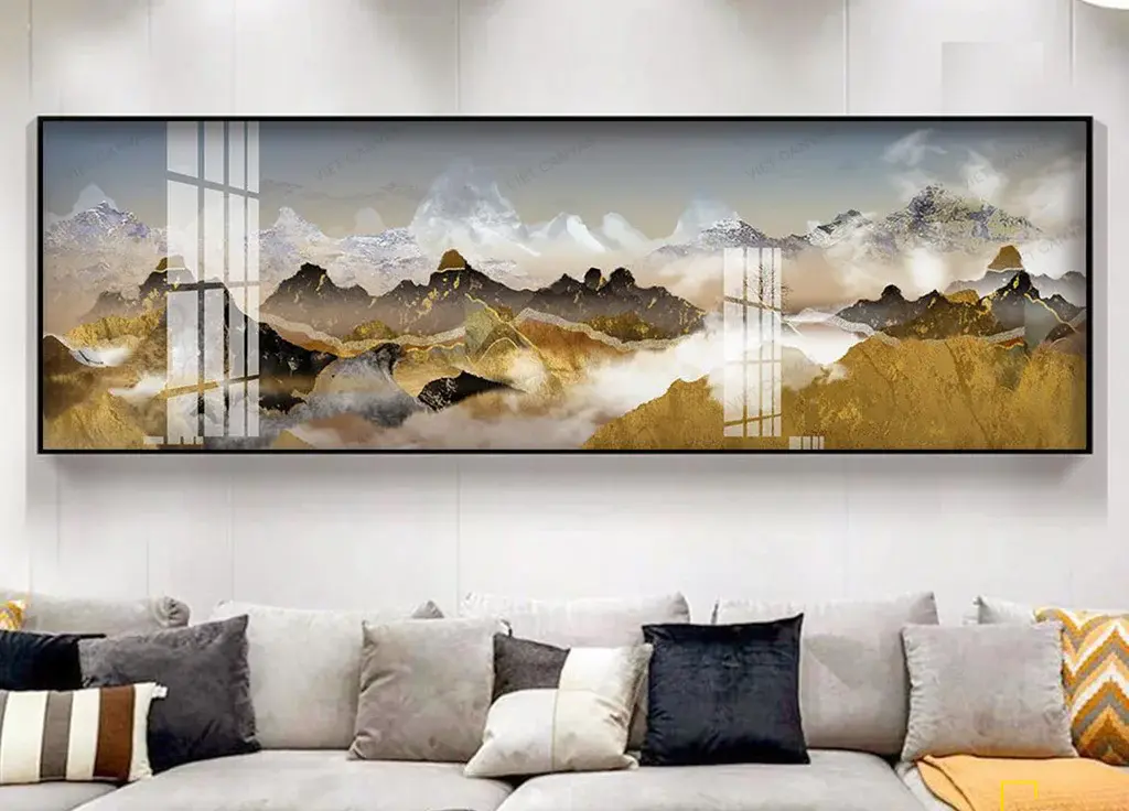 so sánh tranh tráng gương và tranh canvas Nghệ An