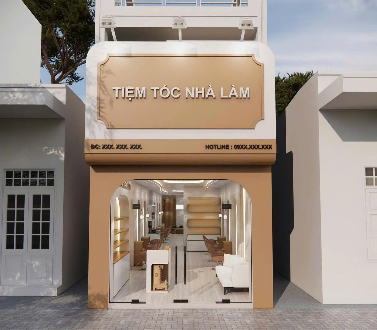 thi công Hair Salon chuyên nghiệp Quảng Bình