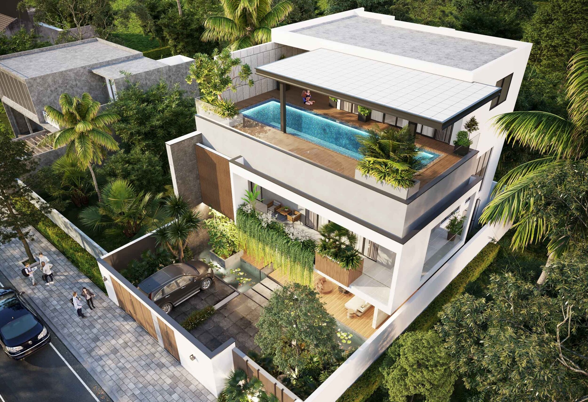 thi công hoàn thiện villa tại huế