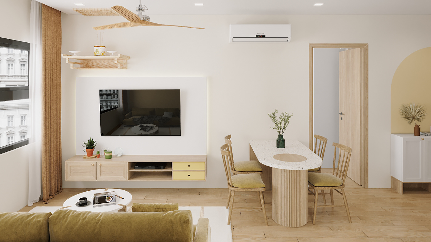 Thi Công Nội Thất Trọn Gói Chung Cư 2 Phòng Ngủ Đà Nẵng Theo Yêu Cầu, Bàn Giao Nhanh 2 Thi công nội thất trọn gói chung cư 2 phòng ngủ Đà Nẵng