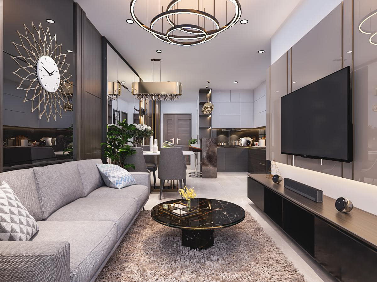 Thi Công Nội Thất Trọn Gói Chung Cư 2 Phòng Ngủ Đà Nẵng Theo Yêu Cầu, Bàn Giao Nhanh 1 Thi công nội thất trọn gói chung cư 2 phòng ngủ Đà Nẵng