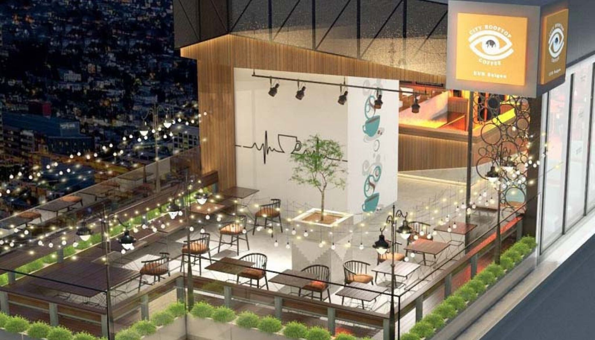 Thi Công Quán Cafe Sân Thượng Ở Đà Nẵng Không Gian Chill Thu Hút Khách Hàng 4 Thi công quán cafe sân thượng ở Đà Nẵng