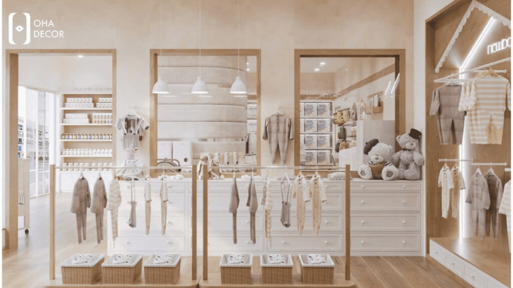 Dự Án Thiết Kế Thi Công Shop Quần Áo Mẹ Và Bé Đà Nẵng Tăng Doanh Thu Nhanh 2026 5 thi công shop quần áo mẹ và bé Đà Nẵng