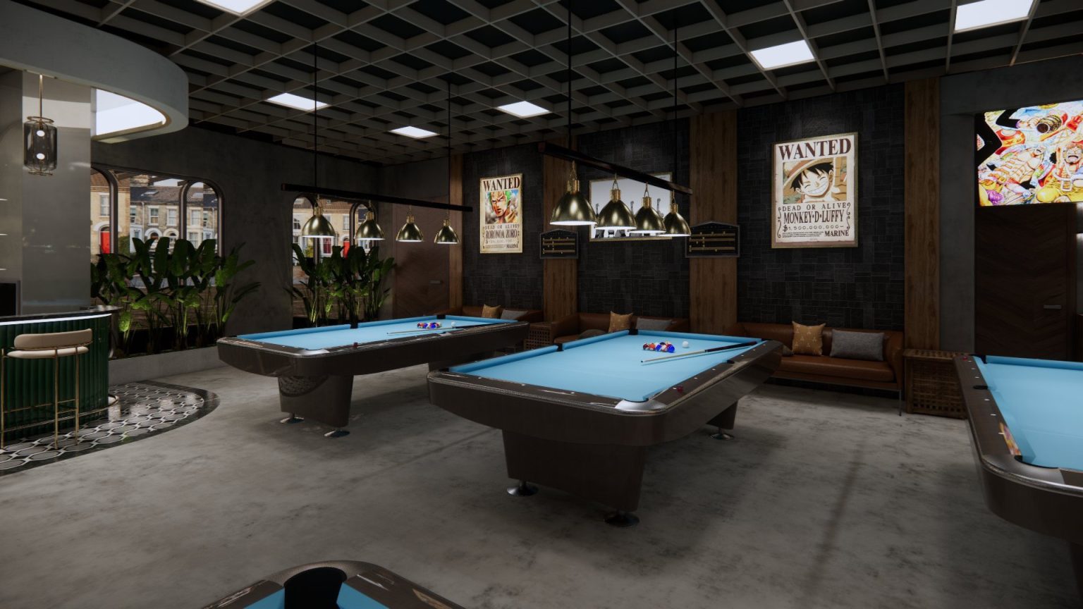 Thi công thiết kế quán bida Huế | Không Gian Ấn Tượng Kinh Doanh Hiệu Quả 4 thi công thiết kế quán bida Huế