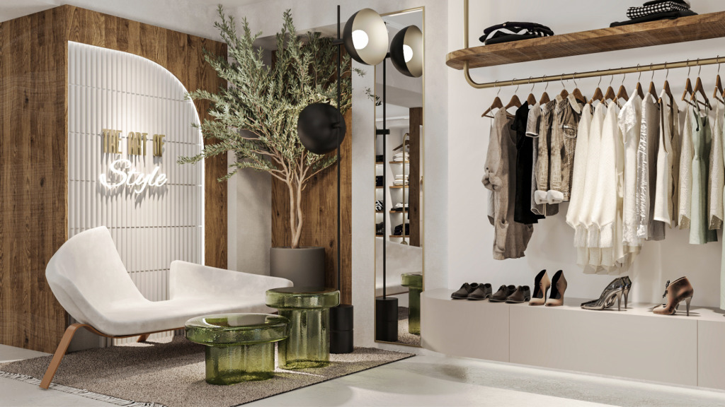 Thi công thiết kế shop quần áo HCM | Tối Ưu Không Gian Thu Hút Khách Hàng 3 thi công thiết kế shop quần áo HCM