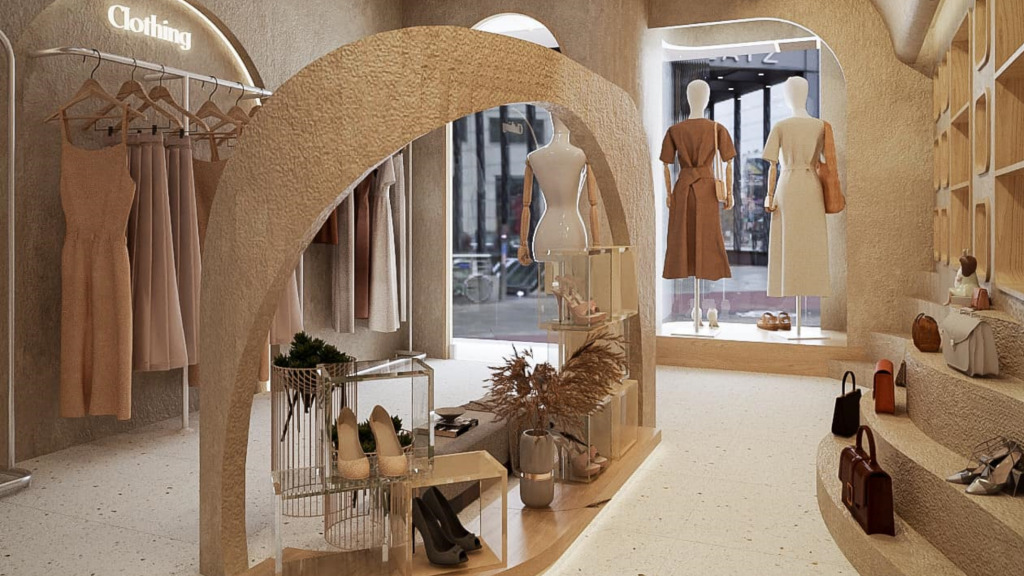 Thi công thiết kế shop quần áo HCM | Tối Ưu Không Gian Thu Hút Khách Hàng 4 thi công thiết kế shop quần áo HCM