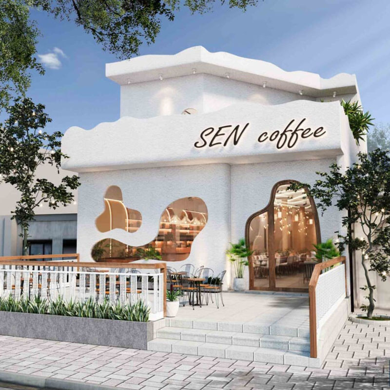 thi công trọn gói quán cafe Đà Nẵng