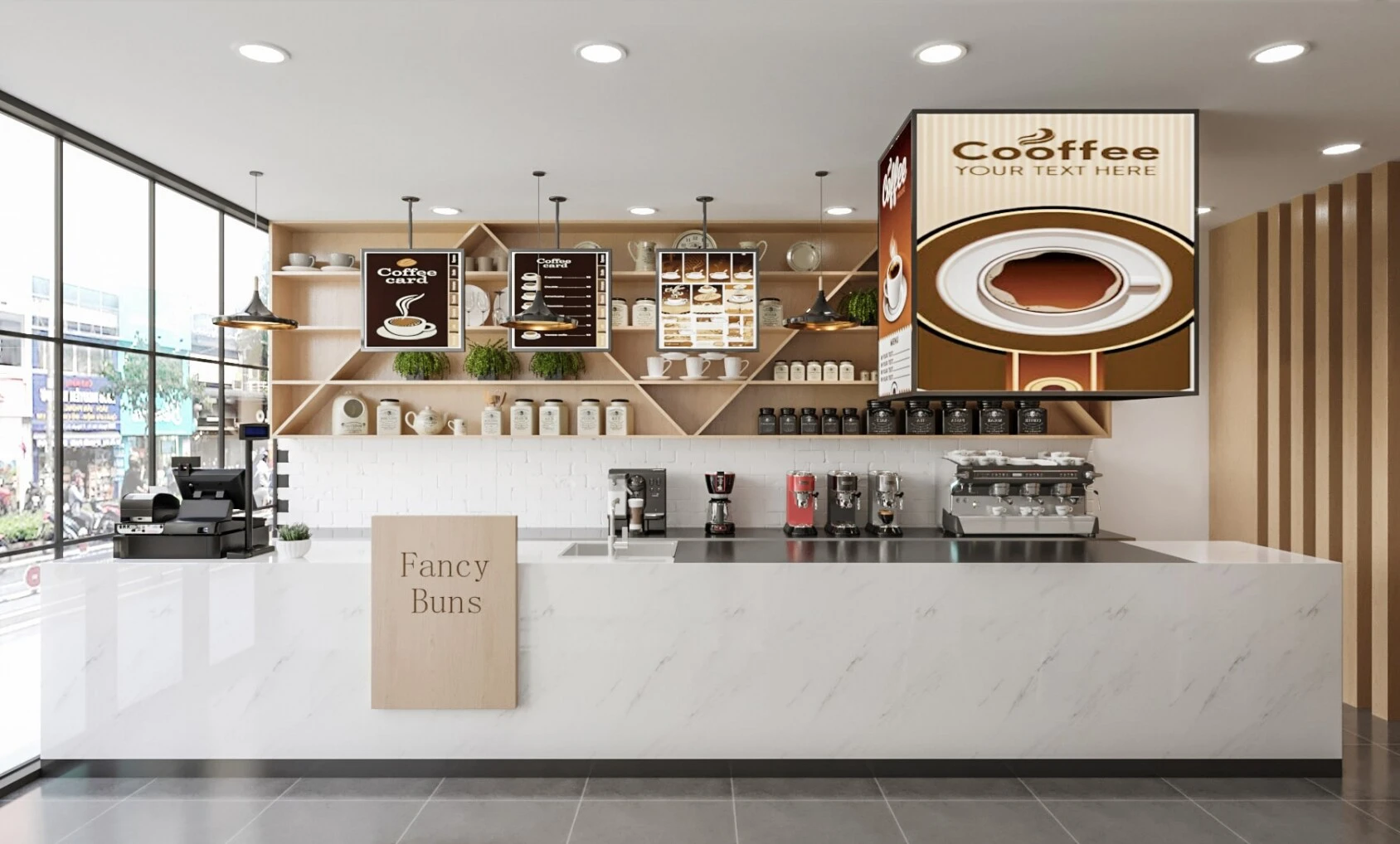 thi công trọn gói quán cafe Đà Nẵng