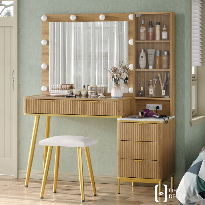 Thiết Kế Bàn Trang Điểm Gỗ Tự Nhiên Quảng Ngãi