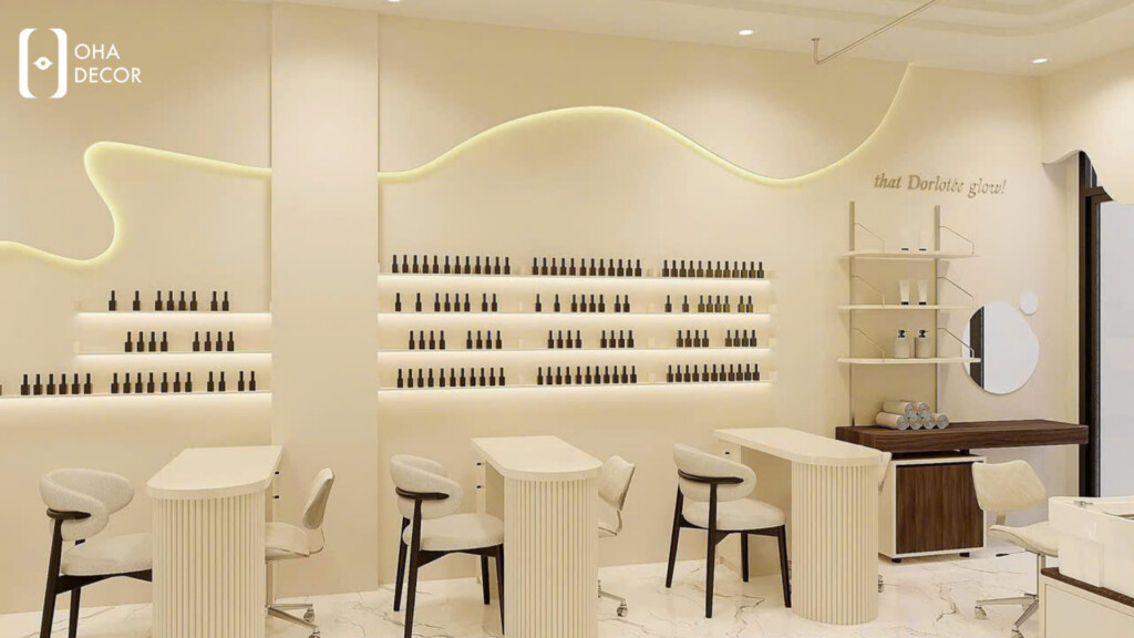 Mẫu Thiết Kế Thi Công Nails Room Hà Nội Đẹp Sang Chảnh Hot Nhất 2026 6 Thiết kế thi công Nails Room Hà Nội