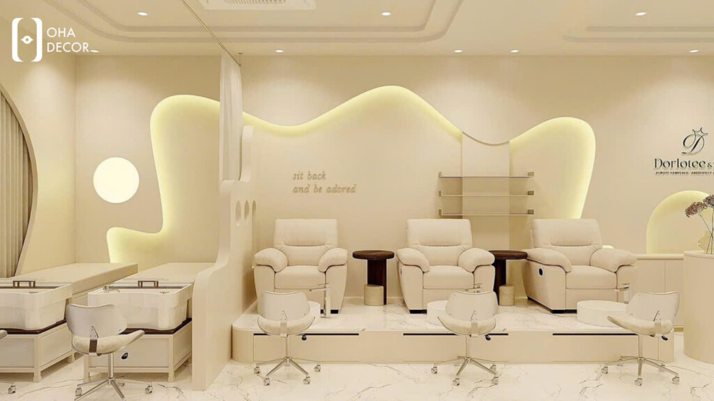 Mẫu Thiết Kế Thi Công Nails Room Hà Nội Đẹp Sang Chảnh Hot Nhất 2026 2 Thiết kế thi công Nails Room Hà Nội