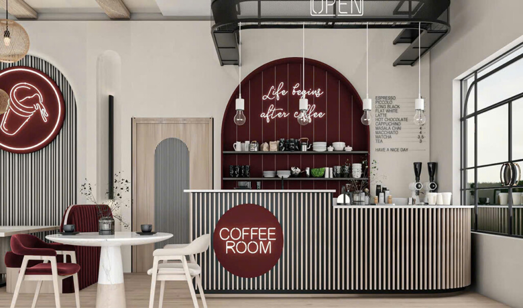 Thiết kế thi công quán Coffee hiện đại Huế