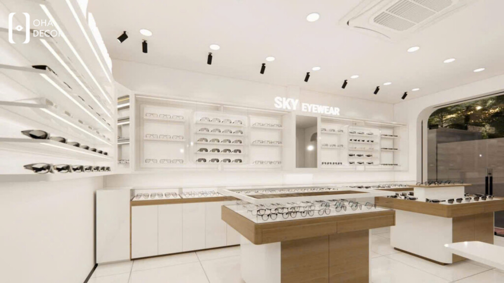 Bí Quyết Thiết Kế Thi Công Tiệm Mắt Kính Quảng Bình Đẹp Và Hút Khách 2026 3 thiết kế thi công tiệm mắt kính Quảng Bình