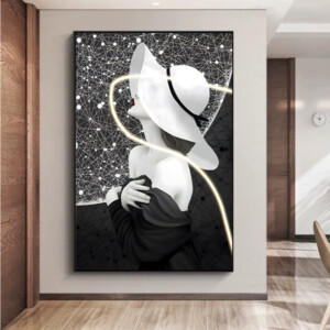 tranh canvas cô gái cho tiệm trang sức Nghệ An