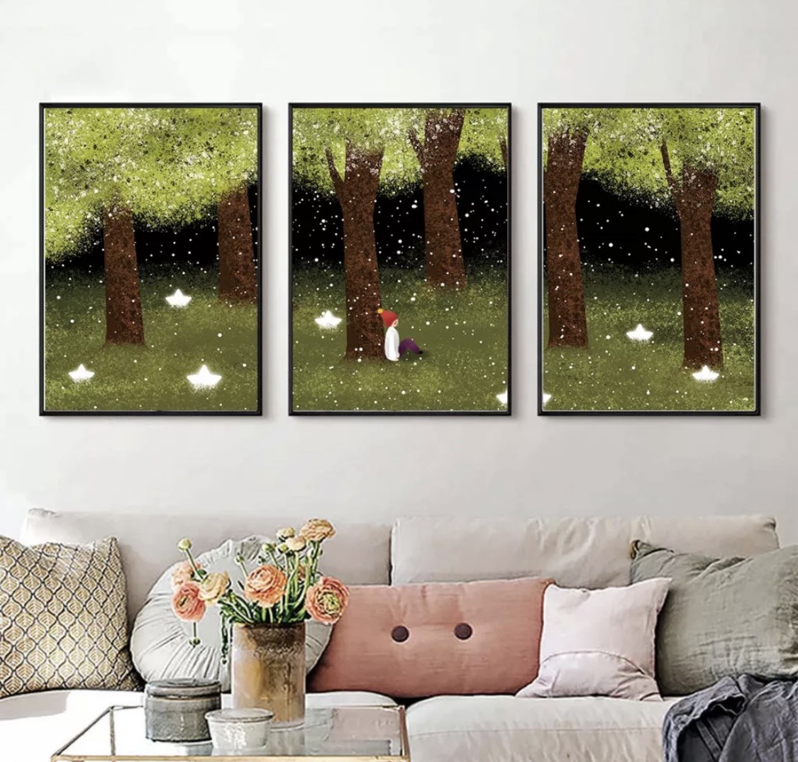 tranh canvas tràn viền