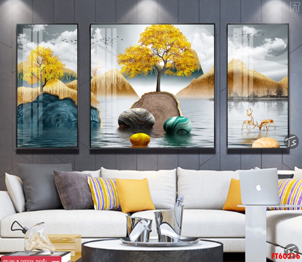 Tranh đính đá pha lê tráng gương Tuyên Quang