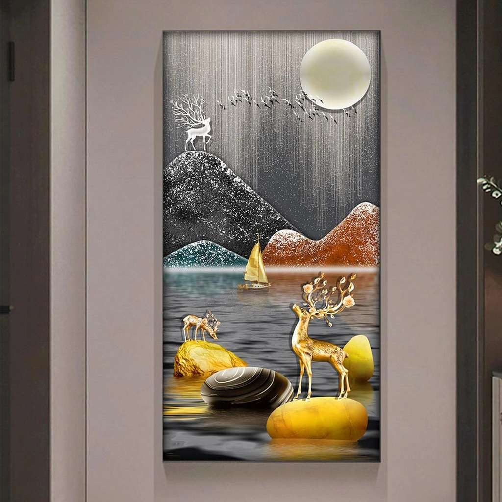 Tranh đính đá pha lê tráng gương Tuyên Quang