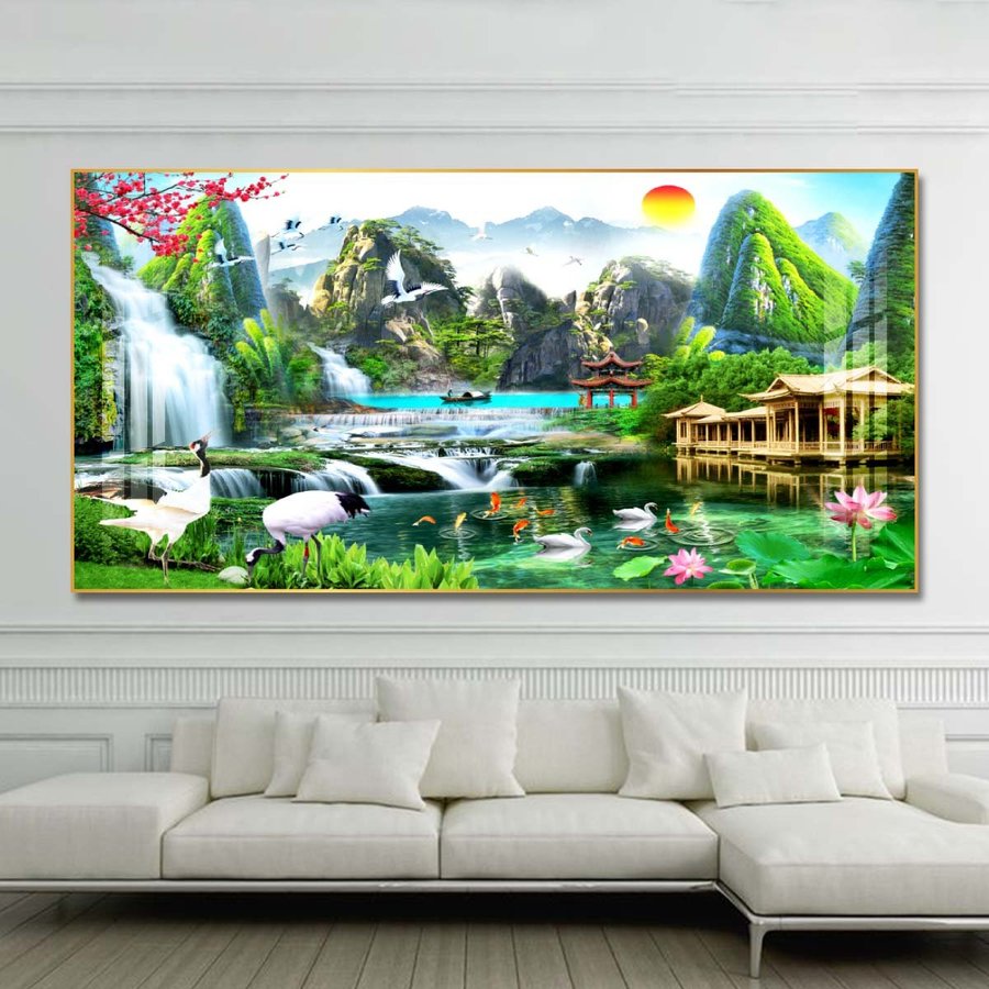 Tranh mặt gương phong thủy cho mệnh Thủy Đà Nẵng – Lựa chọn đẳng cấp cho gia chủ mệnh Thủy năm 2026 5 Tranh mặt gương phong thủy cho mệnh Thủy Đà Nẵng